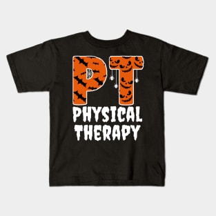 halloween pt physical therapist Kids T-Shirt